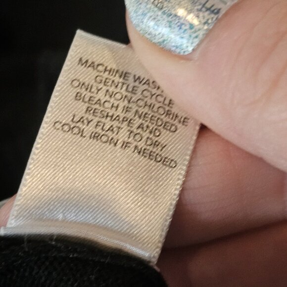 CJ Banks Black Cardigan Thin Classic Size 2X Big Buttons 3/4 Sleeve Cotton Blend - Picture 8 of 9